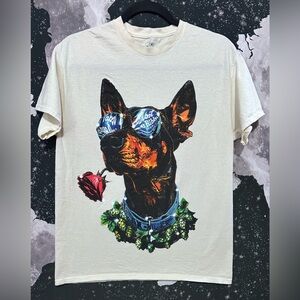 Pabst Blue Ribbon Doberman Rose Shirt